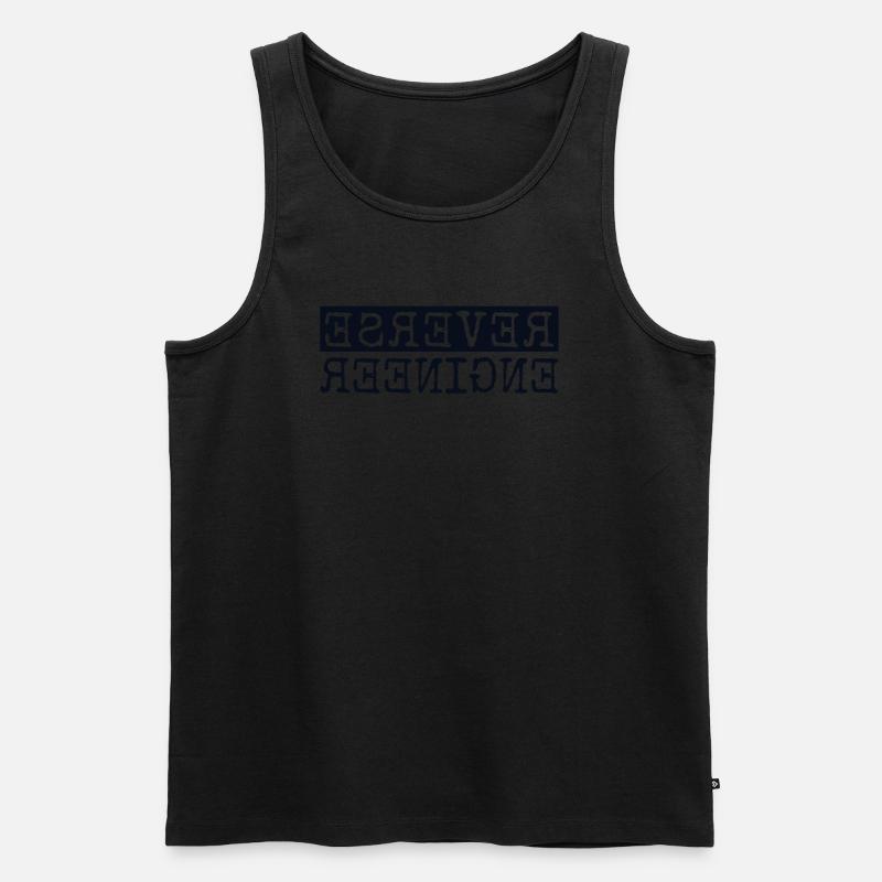 Reverse Engineer Softwareingenieur Developer - Männer Premium Bio Tank Top - Schwarz