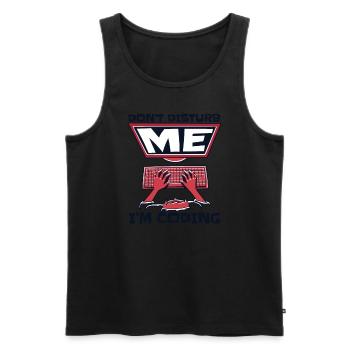 Ne me dérangez pas, je code un codeur développeur - Débardeur bio Premium Homme - noir - Devant - AI Model Male 178 light (178cm)