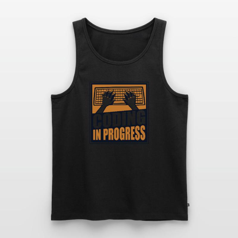 Coding In Progress Software Engineer Developer Men's Premium Organic Tank Top