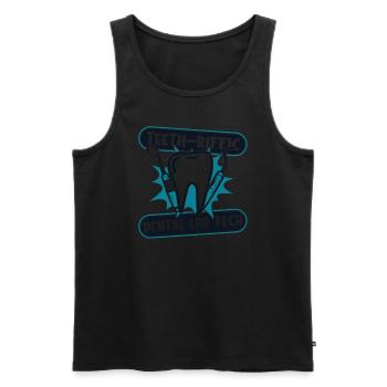 Teeth Riffic Dental Laboratory Dental Laboratory Dental Technician - Men's Premium Organic Tank Top - black - Front - Michal (187cm)