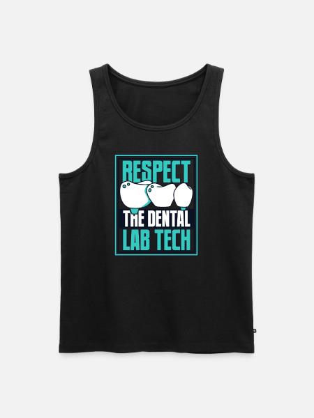 Respect Zahntechnischer Assistent Zahnlabor - Männer Premium Bio Tank Top - Schwarz