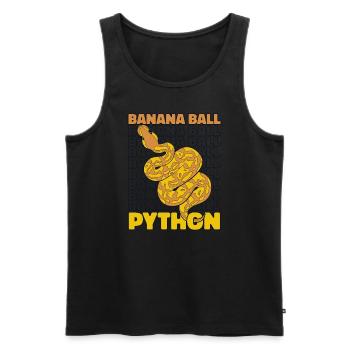 Banana Ball Python Snake Python Banana Ball - Men's Premium Organic Tank Top - black - Front - AI Model Male 178 light (178cm)