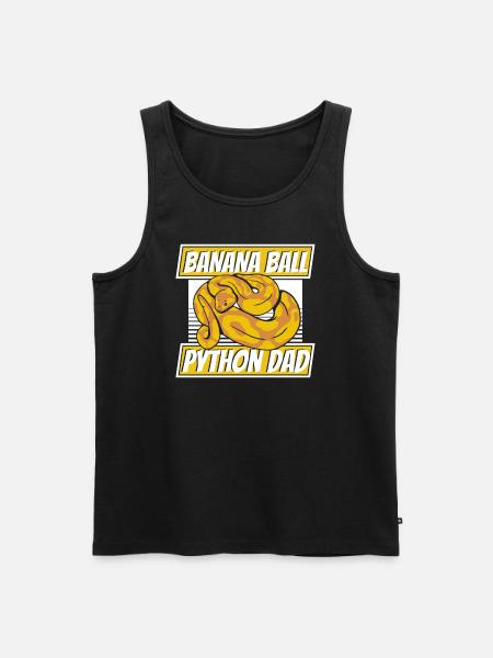 Banana Ball Python Dad Python Schlange Banana - Männer Premium Bio Tank Top - Schwarz