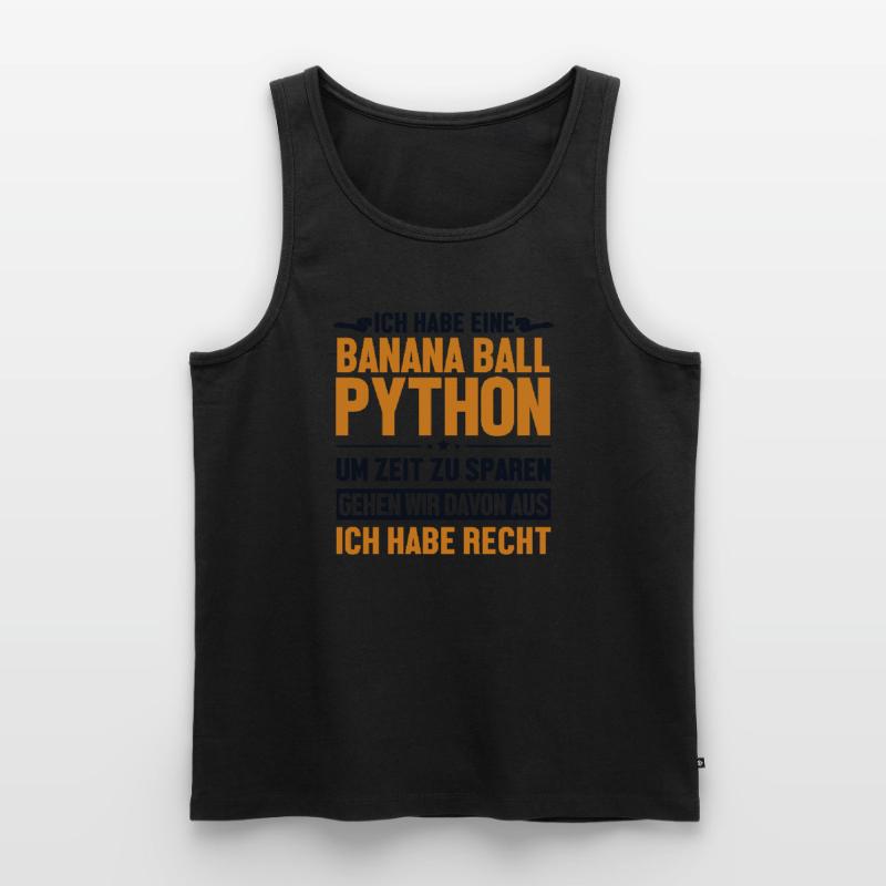 Banana Ball Python hat immer Recht Python Banana Männer Premium Bio Tank Top