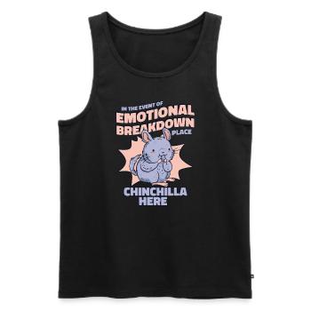 Emotional Breakdown Place Longhair Shorttail - Men's Premium Organic Tank Top - black - Front - AI Model Male 178 light (178cm)