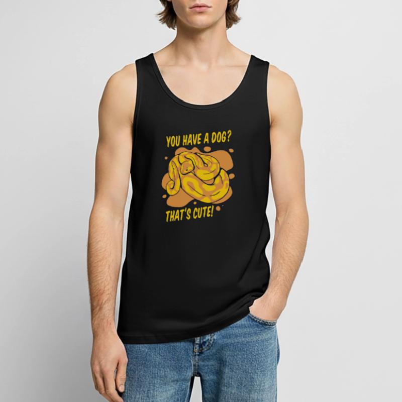 Vous avez un chien mignon Python serpent banane Débardeur bio Premium Homme
