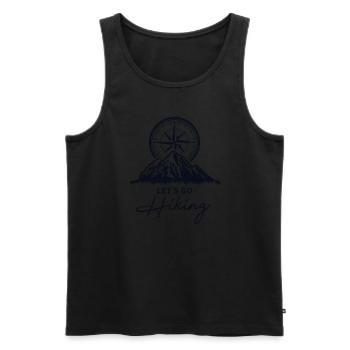 Let's Go Hiking Bergwandern Hiking Trekking - Männer Premium Bio Tank Top - Schwarz - Vorne - Michal (187cm)