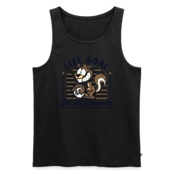 Life Goal Pet All Squirrels Fuchshörnchen - Männer Premium Bio Tank Top - Schwarz - Vorne - AI Model Male 178 light (178cm)