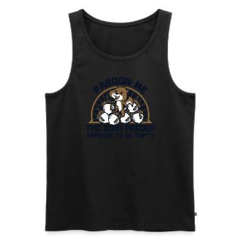 Bird Feeder Appears To Be Empty Fox Squirrel - Men's Premium Organic Tank Top - black - Front - AI Model Male 178 light (178cm)