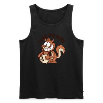 I Like Big Nuts Grey Squirrel Squirrel Squirrel - Men's Premium Organic Tank Top - black - Front - Michal (187cm)