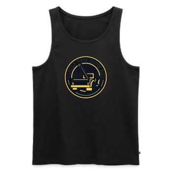 Really Towsome Dad Tow Truck Driver - Men's Premium Organic Tank Top - black - Front - Michal (187cm)