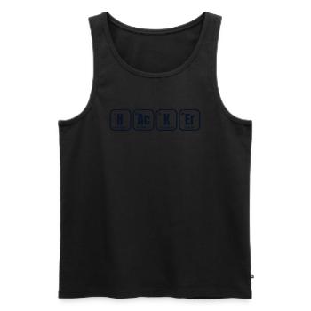 Hacker Periodic Table Of Elements Phishing - Men's Premium Organic Tank Top - black - Front - Michal (187cm)
