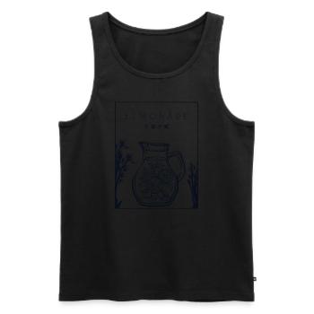 Lemonade Chinese Hanzi Lemonade Lemonade - Men's Premium Organic Tank Top - black - Front - AI Model Male 178 light (178cm)