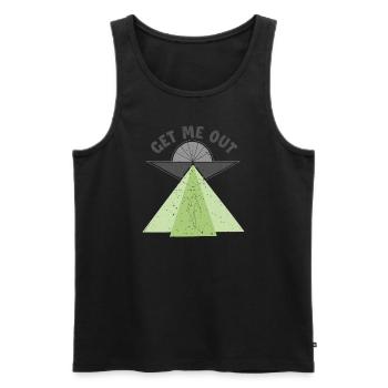 Get Me Out Außerirdischer Ufo Conspiracy Alien - Débardeur bio Premium Homme - noir - Devant - Michal (187cm)