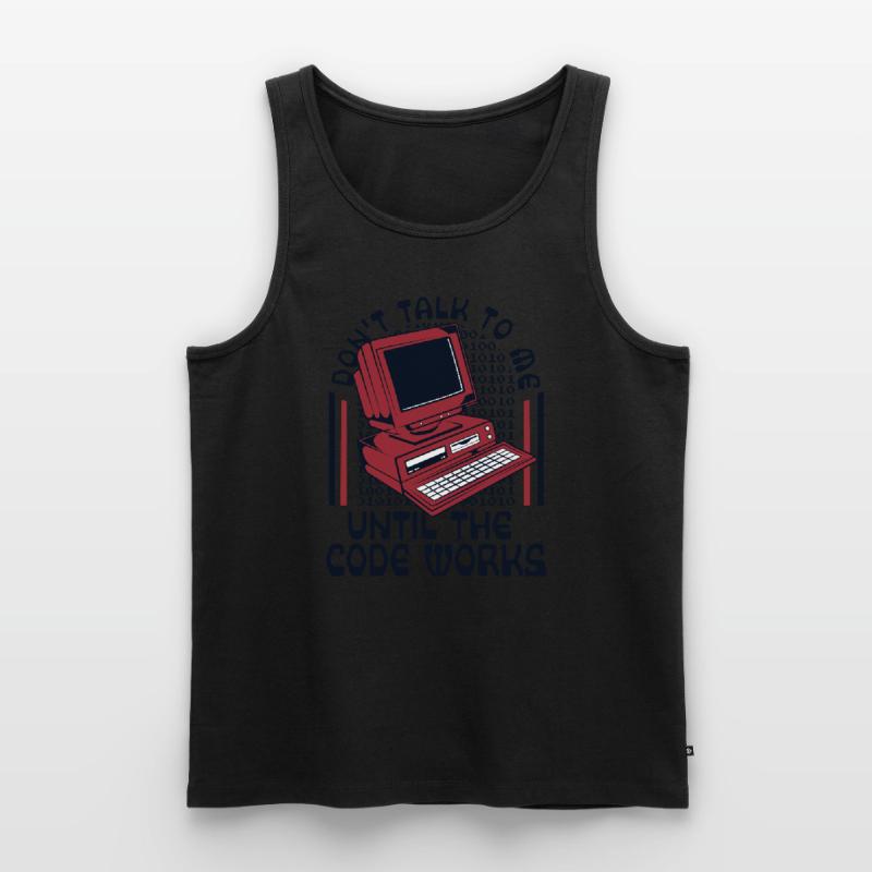 Until The Code Works Software Engineer Coder Men's Premium Organic Tank Top