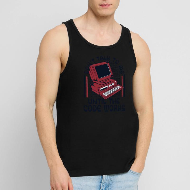 Until The Code Works Software Engineer Coder Men's Premium Organic Tank Top