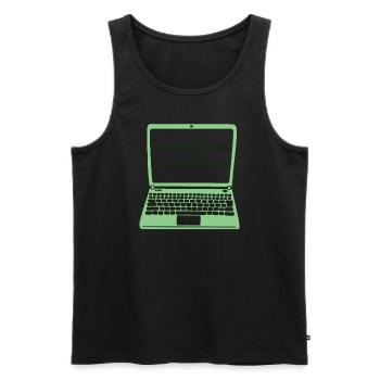 Programming It's Complicated Developer Coder - Men's Premium Organic Tank Top - black - Front - AI Model Male 178 light (178cm)
