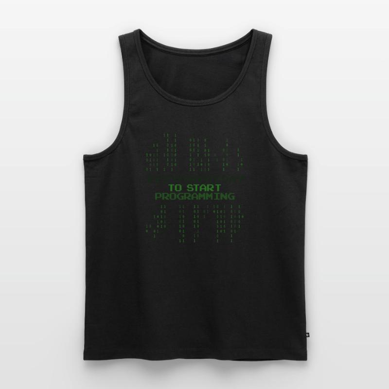 Great Day To Start Programming Developer Coder Men's Premium Organic Tank Top