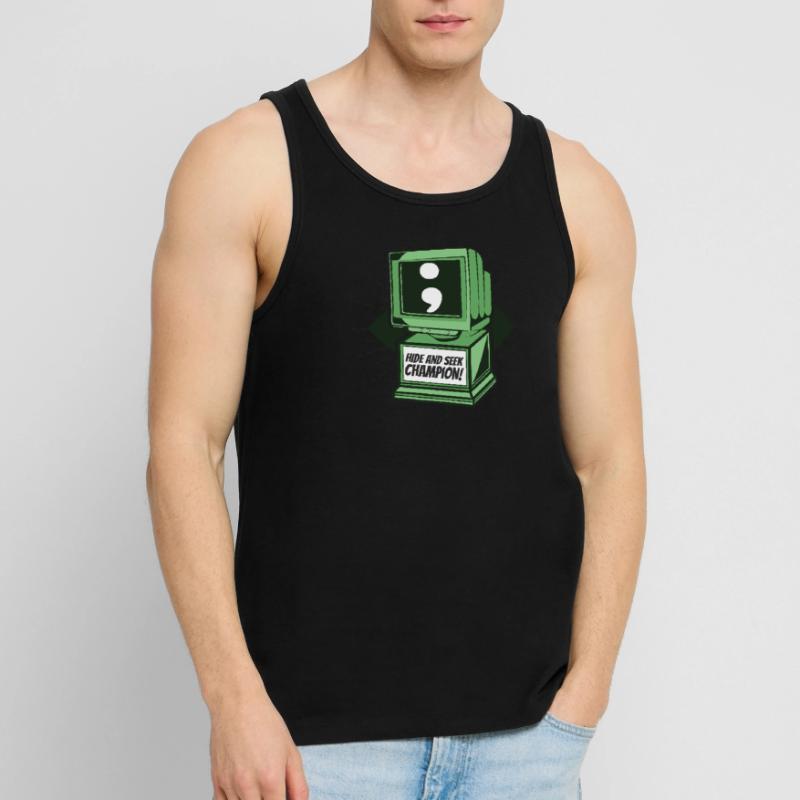 Hide And Seek Champion Software Engineer Coder Men's Premium Organic Tank Top