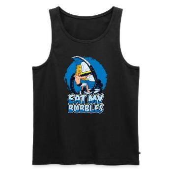 Mangez mes bulles Sports nautiques Surfeurs Surfeurs - Débardeur bio Premium Homme - noir - Devant - Michal (187cm)