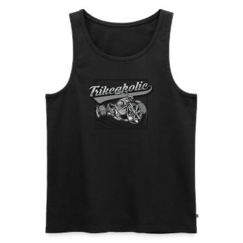 Trikeaholic Threewheeler Trikebike Tricycle - Men's Premium Organic Tank Top - black - Front - Michal (187cm)