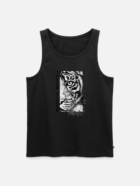 Indre Tiger King Tiger Wildcat Sibirisk - Herre Premium økologisk tanktop - sort