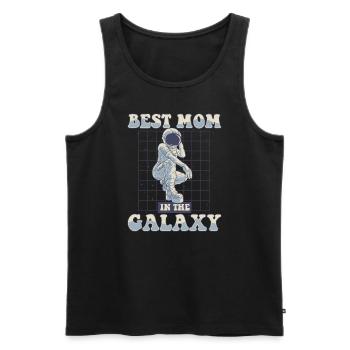 Best Mom In The Galaxy Spaceship Taikonaut - Men's Premium Organic Tank Top - black - Front - Michal (187cm)
