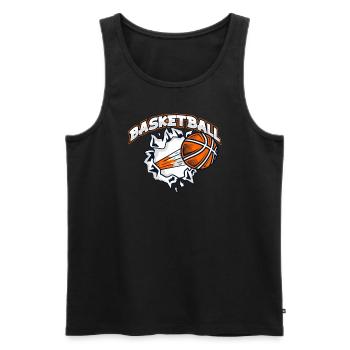 Basketballspieler Basketballer Basketballkorb - Männer Premium Bio Tank Top - Schwarz - Vorne - AI Model Male 178 light (178cm)