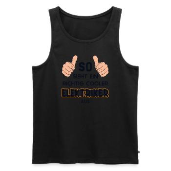 So sieht ein cooler Elektriker aus Elektroniker - Männer Premium Bio Tank Top - Schwarz - Vorne - Michal (187cm)