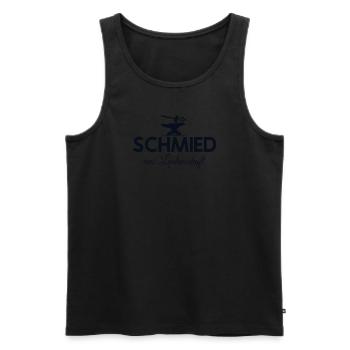 Schmied Aus Leidenschaft Kunstschmied Blacksmith - Männer Premium Bio Tank Top - Schwarz - Vorne - Michal (187cm)