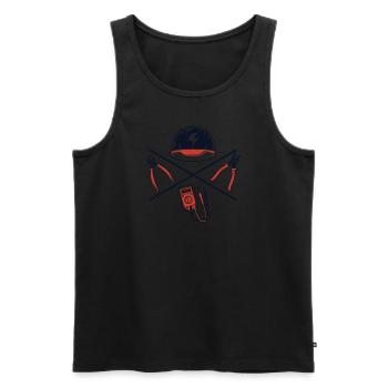 Electrical Engineer Electrician Electronics Technician - Men's Premium Organic Tank Top - black - Front - AI Model Male 178 light (178cm)