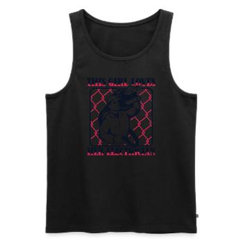 This Girl Loves Her Electrician Electrical Engineer - Men's Premium Organic Tank Top - black - Front - AI Model Male 178 light (178cm)