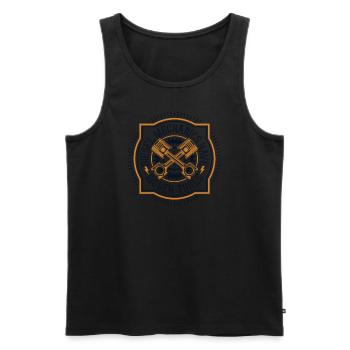 Diesel Mechanics Have Bigger Tools Meister Kfz - Männer Premium Bio Tank Top - Schwarz - Vorne - AI Model Male 178 light (178cm)