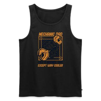 Mechanic Dad Way Cool Car Mechanic Master Car - Men's Premium Organic Tank Top - black - Front - Michal (187cm)