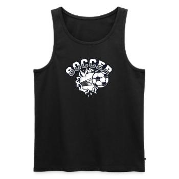 Soccer Soccer Player Professional Soccer God - Men's Premium Organic Tank Top - black - Front - Michal (187cm)