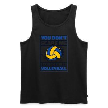 I Coach Girls Volleyball Volleyballspieler - Männer Premium Bio Tank Top - Schwarz - Vorne - Michal (187cm)