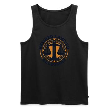 Retired Lawyer Allegedly Legal Counsel Law - Men's Premium Organic Tank Top - black - Front - Michal (187cm)