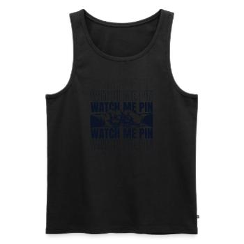 This Is How Real Men Shake Hands Techniques Arm - Men's Premium Organic Tank Top - black - Front - Michal (187cm)