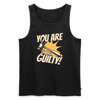 You Are Guilty Legal Counsel Attorney General - Men's Premium Organic Tank Top - black - Front - Michal (187cm)