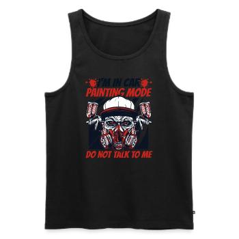In Car Painting Mode Don't Talk To Me Vehicle Car - Men's Premium Organic Tank Top - black - Front - Michal (187cm)