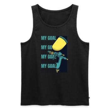 My Goal No Pinholes Vehicle Car Spray Automotive - Men's Premium Organic Tank Top - black - Front - Michal (187cm)