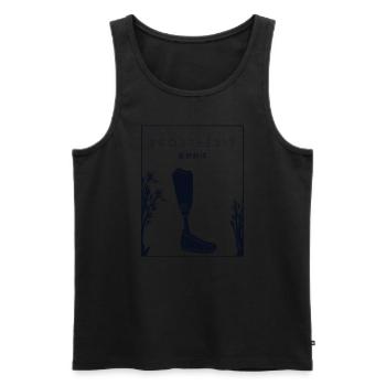 Prothese Chinesisches Hanzi künstliche Beine Benutzerbein - Männer Premium Bio Tank Top - Schwarz - Vorne - Michal (187cm)
