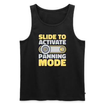 Schieben Sie den Schieberegler, um den Schwenkmodus zu aktivieren Miner Prospector - Männer Premium Bio Tank Top - Schwarz - Vorne - AI Model Male 178 light (178cm)