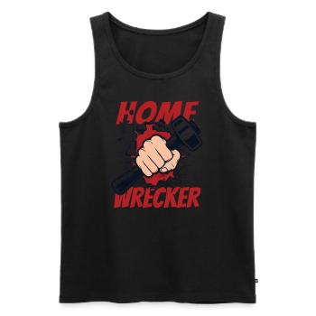 Home Wrecker Home Improvement Home Wrecker House - Men's Premium Organic Tank Top - black - Front - Michal (187cm)
