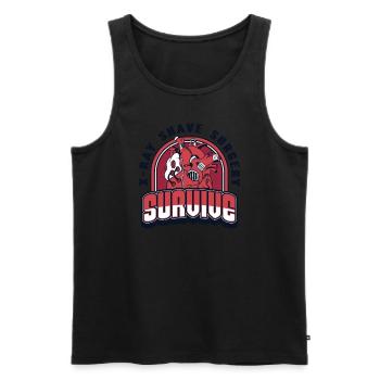 Röntgen-Rasier-Operation Überleben Katheter offenes Herz - Männer Premium Bio Tank Top - Schwarz - Vorne - AI Model Male 178 light (178cm)