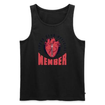 Zipper Club Offizielles Mitglied Transplantation Open Heart - Männer Premium Bio Tank Top - Schwarz - Vorne - AI Model Male 178 light (178cm)