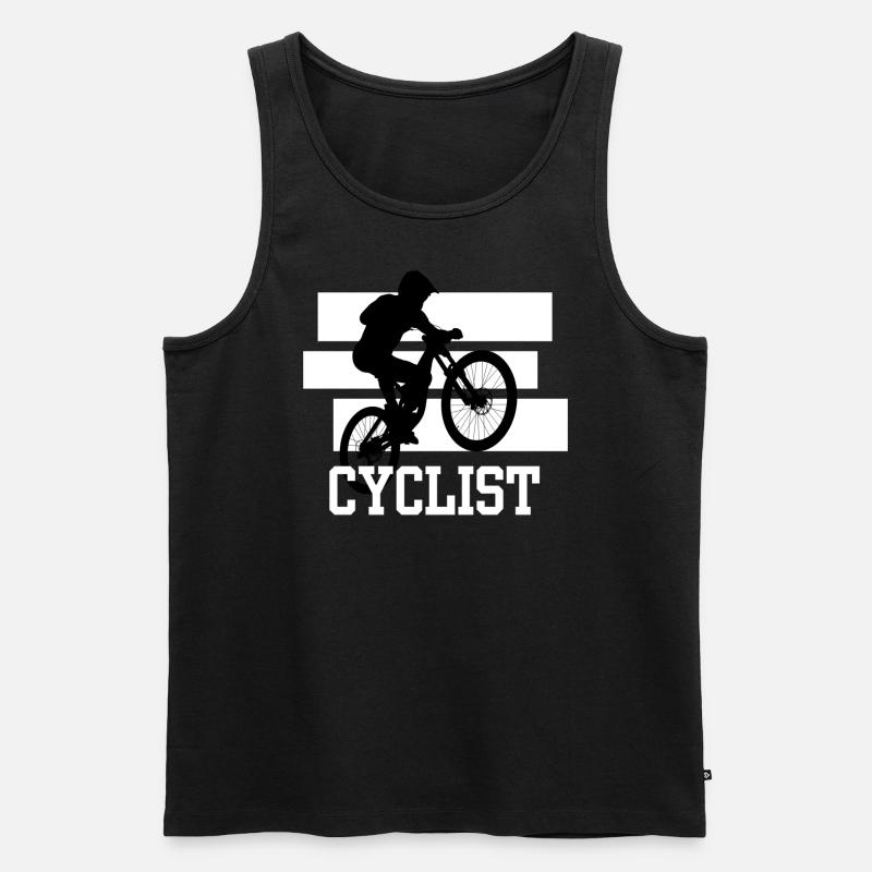 Fahrrad - Männer Premium Bio Tank Top - Schwarz