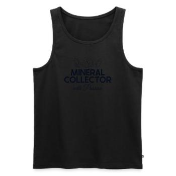 Mineraliensammler aus Leidenschaft Geologe Mineral - Männer Premium Bio Tank Top - Schwarz - Vorne - AI Model Male 178 light (178cm)