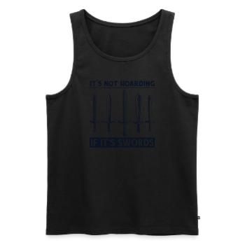 It's Not Hoarding If It's Sword LARPing Armor - Men's Premium Organic Tank Top - black - Front - Michal (187cm)