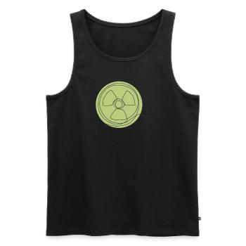 Uran-Kernkraftwerk Lineart Energy - Männer Premium Bio Tank Top - Schwarz - Vorne - Michal (187cm)